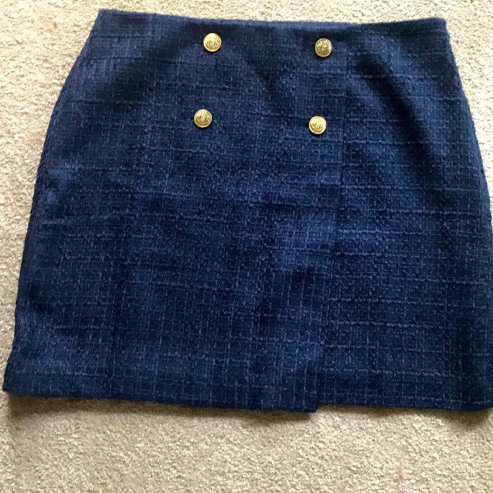 Ann Taylor Loft navy skirt